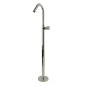 Monomando lavabo a suelo TZAR níquel cepillado - 347603NC