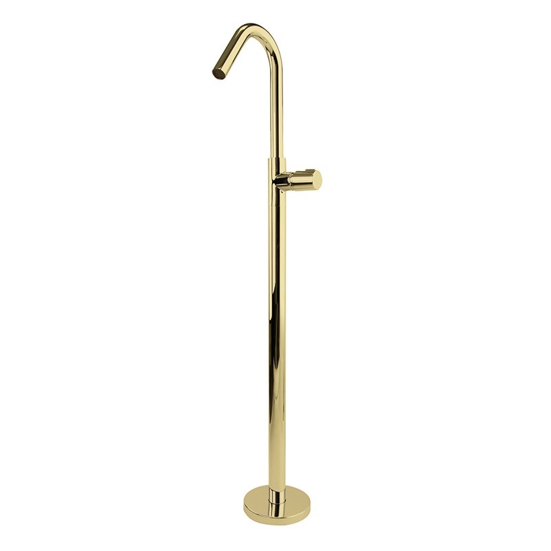 Monomando lavabo a suelo TZAR oro cepillado - 347603OC