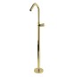 Monomando lavabo a suelo TZAR oro cepillado - 347603OC
