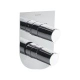 Monomando ducha empotrado 3-vías TZAR cromo - 341503S 1