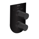 Monomando ducha empotrado 3-vías TZAR negro mate - 341503SNM 1