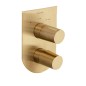 Monomando ducha empotrado 3-vías TZAR oro cepillado - 341503SOC