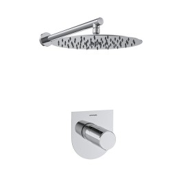 Kit monomando ducha empotrado 1-vía TZAR cromo - K3418013 1