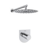 Kit monomando ducha empotrado 1-vía TZAR cromo - K3418013 1
