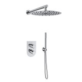 Kit monomando ducha empotrado 2-vías TZAR cromo - K3415022 1