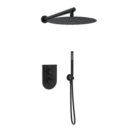 Kit monomando ducha empotrado 2-vías TZAR negro mate - K3415022NM 1