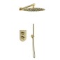 Kit monomando ducha empotrado 2-vías TZAR oro cepillado - K3415022OC