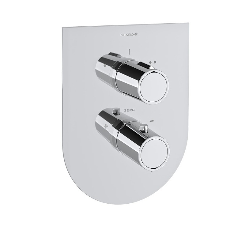 Termostático baño-ducha empotrado 2-Vías TZAR cromo - 348712S