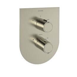 Termostático baño-ducha empotrado 2-Vías TZAR níquel cepillado - 348712SNC 1
