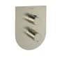 Termostático baño-ducha empotrado 2-Vías TZAR níquel cepillado - 348712SNC