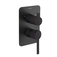 Monomando ducha empotrado 2-vías DRAKO negro mate - 331502SNM - Ramón Soler