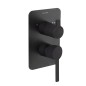 Monomando ducha empotrado 2-vías DRAKO negro mate - 331502SNM