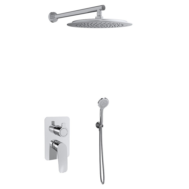 Kit monomando ducha empotrado 2-vías NEW FLY cromo - K5715121