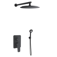 Kit monomando ducha empotrado 2-vías NEW FLY negro mate - K5715121NM - Ramón Soler