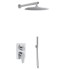 Kit monomando ducha empotrado 2-vías CIVIC cromo - K5115122 - Ramón Soler