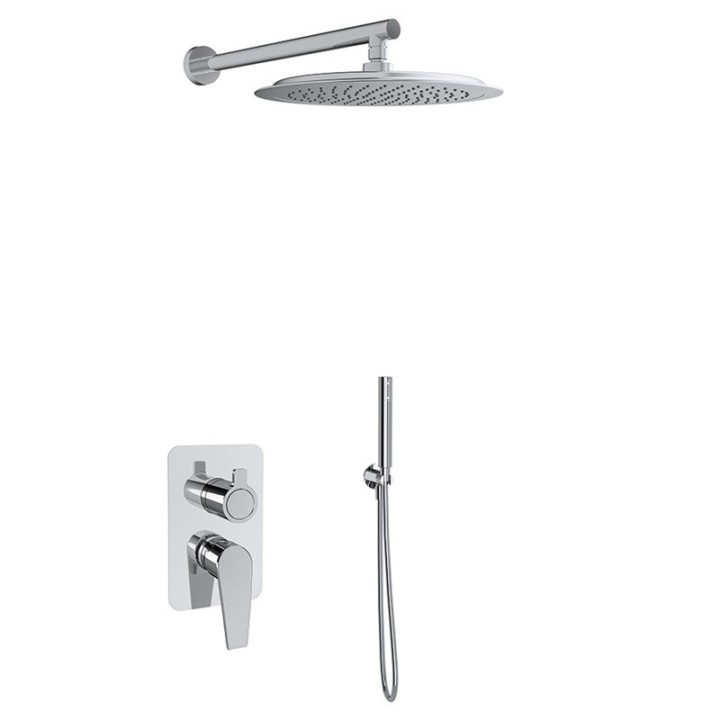Kit monomando ducha empotrado 2-vías CIVIC cromo - K5115122 1