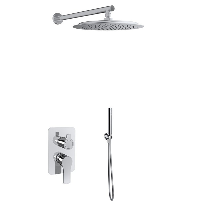 Kit monomando ducha empotrado 2-vías TITANIUM cromo - K1815121 1