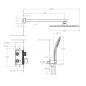 Kit termostático ducha empotrado 2-vías RS SMART cromo - K85T2011