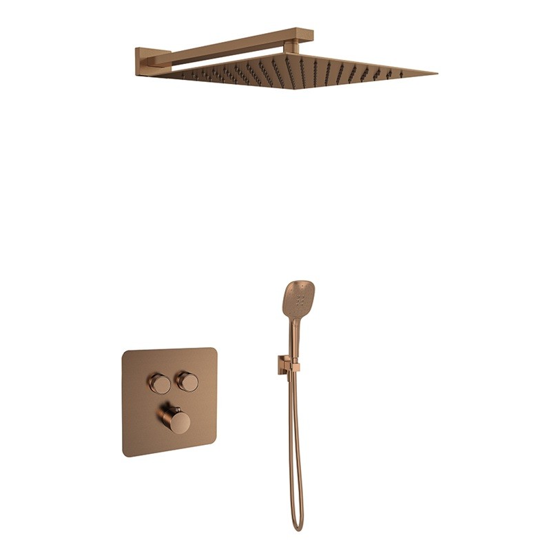 Kit termostático ducha empotrado 2-vías RS SMART cobre cepillado - K85T2011CUC Kit termostático ducha empotrado 2-vías RS SMART cobre cepillado - K85T2011CUC