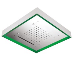 Rociador empotrado cuadrado HIDROTERAPIA cromo - REKLEDNC570 - Ramón Soler