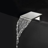 Caño cuadrado cascada repisa bañera HIDROTERAPIA cromo - CREXT01 2