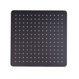 Rociador ducha cuadrado HIDROTERAPIA negro mate - RK300NM 1