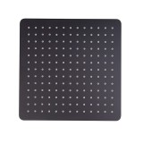 Rociador ducha cuadrado HIDROTERAPIA negro mate - RK300NM 1
