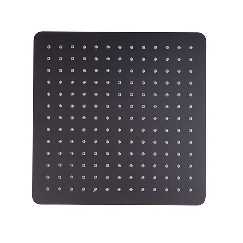 Rociador ducha cuadrado HIDROTERAPIA negro mate - RK300NM