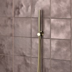 Ducha RS cilíndrica HIDROTERAPIA oro cepillado - 3714OC - Ramón Soler