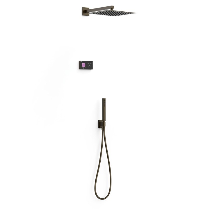 Kit termostático electrónico ducha empotrado 2-vías negro bronce - 09288563KMB 1