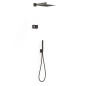Kit termostático electrónico ducha empotrado 2-vías negro bronce - 09288563KMB