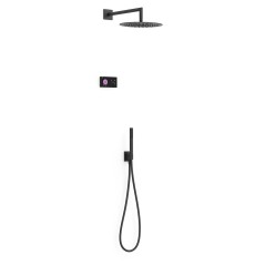 Kit termostático electrónico ducha empotrado 2-vías negro mate - 09288563NM - Tres