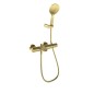 Monomando baño-ducha TZAR oro cepillado - 340501DOC