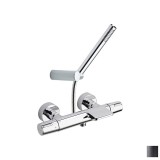 Termostático baño-ducha TZAR negro mate - 343901DNM 1