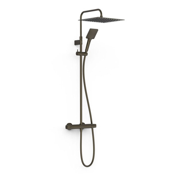 Conjunto termostático ducha OVER-WALL negro bronce - 19038702KMB 1