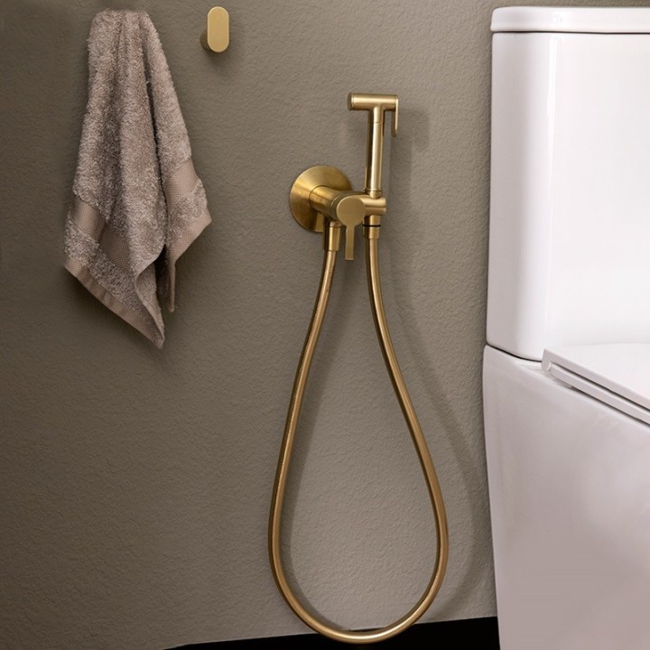 Monomando empotrado bidé WC MAGNET oro cepillado - 336801WCOC 3