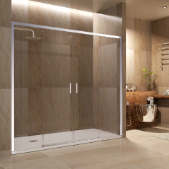 Mampara de ducha EASY 2F2C frontal cromo - SBX Imex