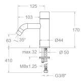 Grifo lavabo electrónico SOLTRONIC cromo - 8116TB 2