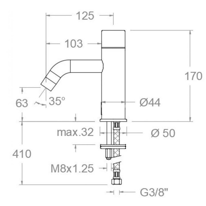 Grifo lavabo electrónico SOLTRONIC cromo - 8116B 2