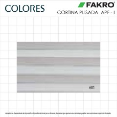 Cortina plisada de oscurecimiento para ventana FAKRO APF-I (color estándar)