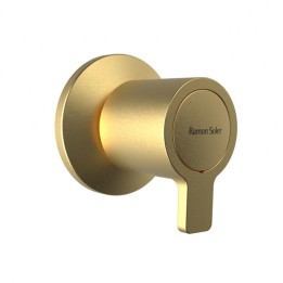 Llave de paso 1/2" BLAUTHERM oro cepillado - 9407021/2X1OC 1