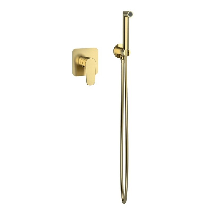 Monomando empotrado bidé WC oro cepillado - 364502OC 1