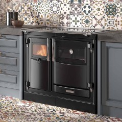 Cocina de leña PAS 7/90 CC calefactora - Hergom