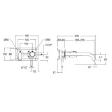 Monomando lavabo empotrado TZAR negro mate - 34210*NM 4