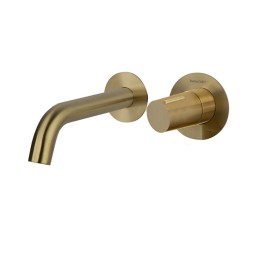 Monomando lavabo empotrado TZAR oro cepillado - 34210*OC 1