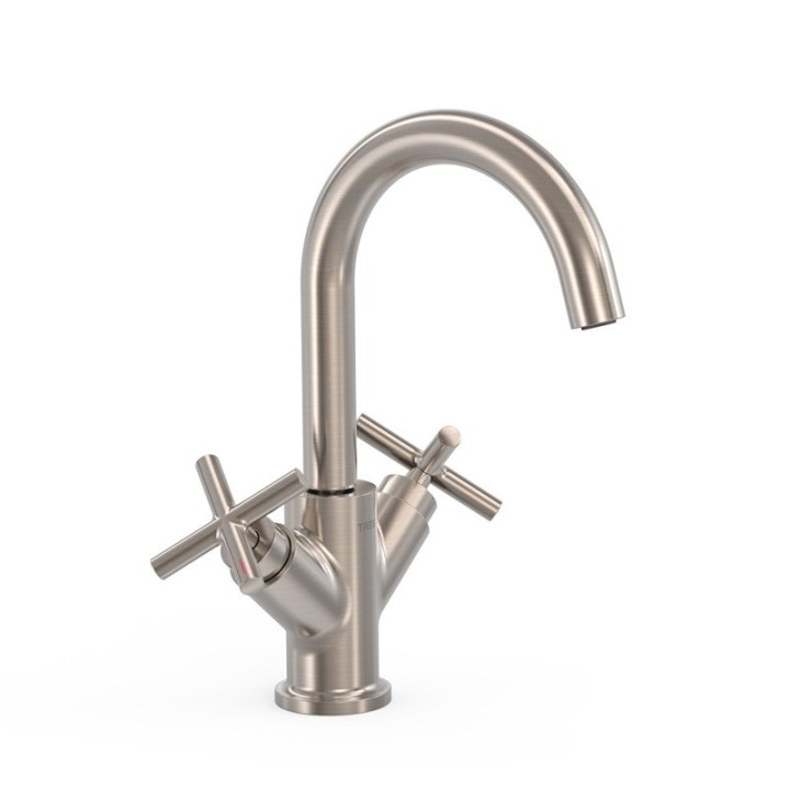 Bimando lavabo MONTBLANC-TRES acero - 28310301AC 1