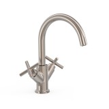 Bimando lavabo alto MONTBLANC-TRES acero - 28320301AC 1