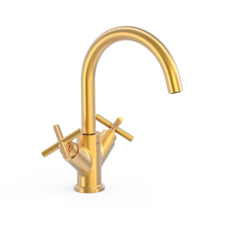 Bimando lavabo alto MONTBLANC-TRES oro mate - 28320301OM - Tres