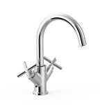 Bimando lavabo alto MONTBLANC-TRES cromo - 28320301 1