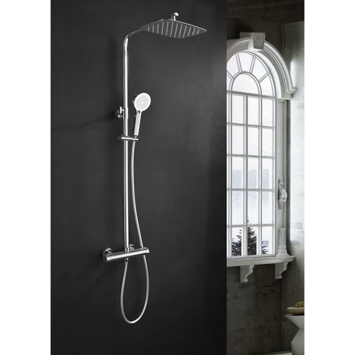 Conjunto termostático ducha PRAGA cromo - BTP012 3